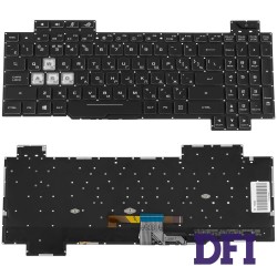 Клавиатура для ноутбука ASUS (GL704 series) rus, black, без фрейма, подсветка клавиш RGB (ОРИГИНАЛ)