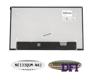 Матрица 13.3 NE133QUM-N42 (3840*2160, 40pin(eDP, IPS), LED, SLIM(без доп панели), матовая, разъем справа внизу) для ноутбука