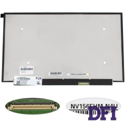 Матрица 15.6 NV156FHM-N4U (1920*1080, 40pin(eDP, IPS, 144HZ, 300cd/m2, 1200:1. цветопередача 72%), LED, SLIM(без планок и ушек), матовая, разъем справа внизу) для ноутбука