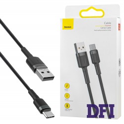 Кабель Baseus Cafule Cable USB For Type-C 3A 2m Gray+Black (CATKLF-CG1)