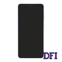 Дисплей для смартфона (телефону) Samsung Galaxy S21 Fe (2021), SM-G990, violet, (у зборі з тачскріном)(з рамкою)(Service Original)