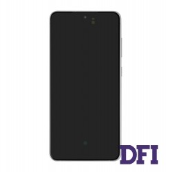Дисплей для смартфона (телефона) Samsung Galaxy S21 Fe (2021), SM-G990, white, (в сборе с тачскрином)(с рамкой)(Service Original)