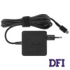 Оригинальный блок питания для ноутбука ASUS USB-C 45W, Type-C, 19V, 2.37A, квадратный, адаптер+переходник, Black