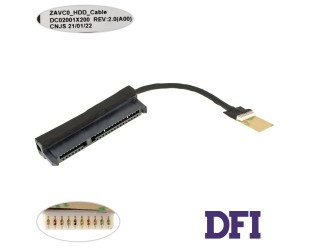 Шлейф жесткого диска SSD/HDD для ноутбука DELL (Latitude 3510 E3510), (01867K 450.0kd05.0041)