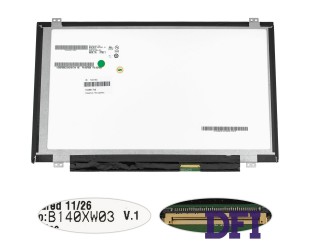 Матрица 14.0 B140XW03 V.1 (1366*768, 40pin, LED, SLIM (вертикальные ушки ), глянец, разъем справа внизу) для ноутбука (renew)