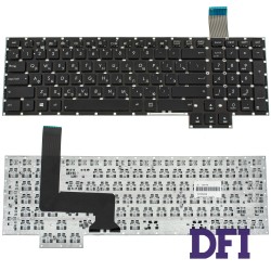 Клавіатура для ноутбука ASUS (G750) rus, black, без фрейму