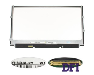 Матрица 18.4 NV184QUM-N21 (3840*2160, 40pin(eDP, IPS), цветопередача: 100% Adobe RGB,  LED, SLIM(ушки со всех сторон), матовая, разъем слева внизу) для ноутбука