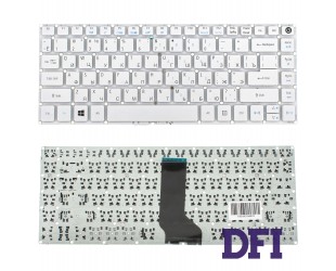 Клавиатура для ноутбука ACER (AS: E5-422, E5-473) rus, white, без фрейма