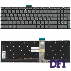 Клавіатура для ноутбука Lenovo (IdeaPad: Slim 7-15 series), rus, black, без кадру, підсвічування клавіш