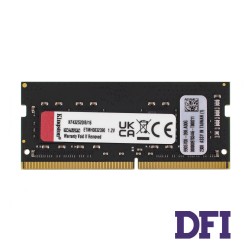 Модуль памяти SO-DIMM DDR4 16GB 3200MHz PC4-25600 Fury Impact Kingston, 1.2V,  CL20 (KF432S20IB/16)