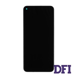 Дисплей для смартфона (телефону) Xiaomi Redmi Note 9 5G, Redmi Note 9T 5G, Nightfall Black, (у зборі з тачскріном)(з рамкою)(Service Original)