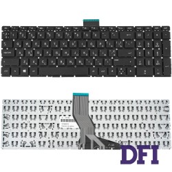 Клавиатура для ноутбука HP (250 G6, 255 G6 series) ukr, black, без фрейма