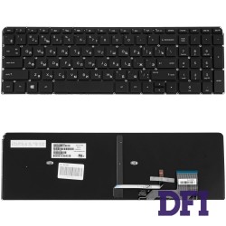 Клавиатура для ноутбука HP (Envy Touchsmart: M6-K series) rus, black, подсветка клавиш