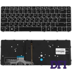 Клавиатура для ноутбука HP (EliteBook: 1040 G3) rus, black, подсветка клавиш