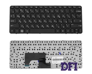 Клавиатура для ноутбука HP (Compaq Mini: 1003, 1103, 110-3500, 110-3510, 210-3000, 210-3001, 210-3002) rus, black (chiclet)
