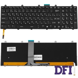 Клавиатура для ноутбука MSI (GT60, GT70) rus, black, подсветка клавиш (RGB)