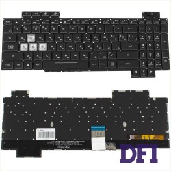 Клавиатура для ноутбука ASUS (GL504 series) rus, black, без фрейма, подсветка клавиш RGB (ОРИГИНАЛ)