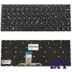 Клавіатура для ноутбука LENOVO (IdeaPad 710S-13) rus, black, без фрейма