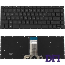 Клавиатура для ноутбука HP (240 G6, 245 G6) rus, black, без фрейма, подсветка клавиш