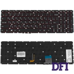 Клавиатура для ноутбука LENOVO (Y50-70, Y50-80) rus, black, без фрейма, подсветка клавиш (ОРИГИНАЛ)