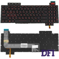 Клавіатура для ноутбука ASUS (FX503 series) rus, black, без фрейма, підсвічування клавіш(оригінал)