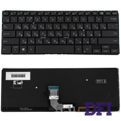 Клавіатура для ноутбука ASUS (B1400 series) rus, black, без фрейму, підсвічування клавіш