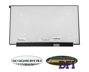 Матрица 15.6 NE156QHM-NY1 (2560*1440, 40pin(eDP, IPS, 165Hz, 300cd/m2, 16.7M, 100%), LED, SLIM(без планок и ушек), матовая, разъем справа внизу) для ноутбука