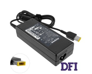 Блок питания для ноутбука LENOVO 20V, 4.5A, 90W, USB+pin (Square 5 Pin DC Plug), black (без кабеля!)