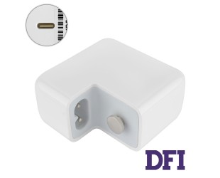 Оригинальный блок питания для ноутбука APPLE USB-C 29W, Type-C, USB3.1, White (без кабеля! без евро-адаптера!) (A1534. A1540)