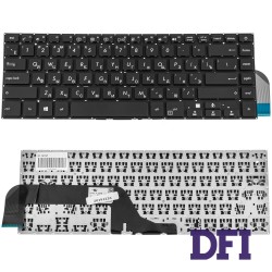 Клавіатура для ноутбука ASUS (X505 series) rus, black, без фрейма (оригінал)