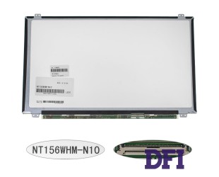 УЦЕНКА! Матрица 15.6 NT156WHM-N10 (1366*768, 40pin, LED, SLIM(вертикальные ушки), глянец, разъем справа внизу) для ноутбука (renew)