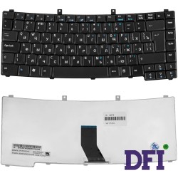 Клавіатура для ноутбука ACER (TM: 2300, 2400, 3200, 4000, 4100, 4200, 4400, 4500, 8000, 8100) rus black