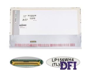 УЦІНКА! Матриця 15.6 LP156WH4-TLA1 (1366*768, 40pin LED, NORMAL, глянсова, роз'єм зліва внизу) для ноутбука (renew