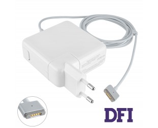 Блок живлення для ноутбука APPLE MagSafe2 16.5V, 3.65A, 60W, White,Т-подібний роз'єм MagSafe2, з євро-адаптером