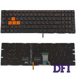 Клавіатура для ноутбука ASUS (GL502VMZ series), rus, black, без фрейма, підсвічування клавіш
