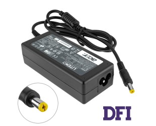 Блок питания для ноутбука ACER 19V, 3.42A, 65W, 5.5*1.7мм, прямой разъём, black (без кабеля!)