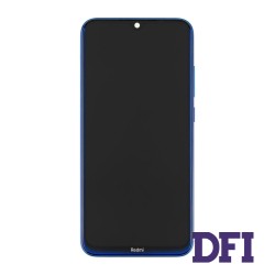 Дисплей для смартфона (телефону) Xiaomi Redmi Note 8 (2019/2021) blue (у зборі з тачскріном)(з рамкою)(Service Original)