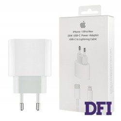 Зарядное устройство Apple Type-C PD 20W iPhone 13 Pro Max 3.0A, белый