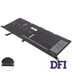 Батарея для ноутбука DELL DXGH8 (XPS: 13 7390, 9370, 9380) 7.6V 6842mAh Black