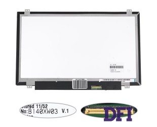 Матрица 14.0 B140XW03 V.1 (1366*768, 40pin, LED, SLIM (вертикальные ушки ), матовая, разъем справа внизу) для ноутбука (renew)