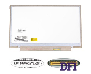Матрица 12.5 LP125WH2-TLD1 (1366*768, 40pin, LED, SLIM(без планок и ушек), матовая, разъем справа внизу) для ноутбука