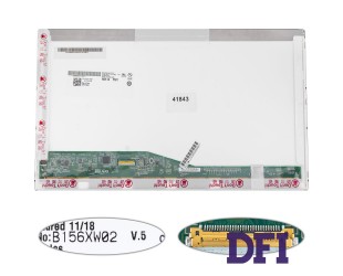 Матрица 15.6 B156XW02 V.5 (1366*768, 30pin(eDP) LED, NORMAL, матовая, разъем слева внизу, for Dell E5510, E6510, M4500) для ноутбука