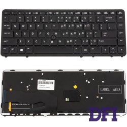 Клавіатура для ноутбука HP (EliteBook: 840, 850) eng, black, підсвічування клавіш, з джойстиком