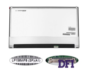 Матрица 15.6 LP156WF8-SPA1 (1920*1080, 30pin(eDP, IPS), LED, SLIM(без доп. панели, ушки сверху), глянец, разъем справа внизу) для ноутбука