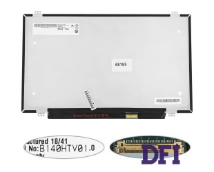 Матрица 14.0 B140HTV01.0 (1920*1080, 30pin(eDP, IPS, 120HZ), LED, SLIM (вертикальные ушки), матовая, разъем справа внизу) для ноутбука