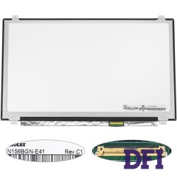 Матрица 15.6 N156BGN-E41 touch (1366*768, 40pin(eDP), LED, SLIM(вертикальные ушки), глянец, разъем справа внизу) для ноутбука