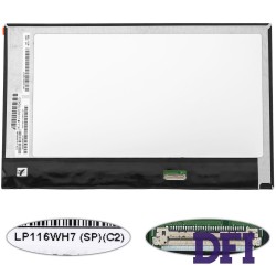 Матрица 11.6 LP116WH7-SPC2 (1366*768, 30pin(eDP), LED, SLIM(без доп. панели !!!), глянец, разъем справа внизу) для ноутбука