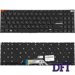Клавіатура для ноутбука ASUS (K3502 series) rus, black, без фрейму, підсвічування клавіш (Red Esc)