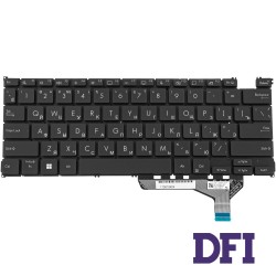 Клавіатура для ноутбука ASUS (UX3402 series) rus, black, без фрейму, підсвічування клавіш