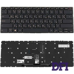 Клавіатура для ноутбука ASUS (UX393 series) ukr, black, без фрейму, підсвічування клавіш (оригінал)